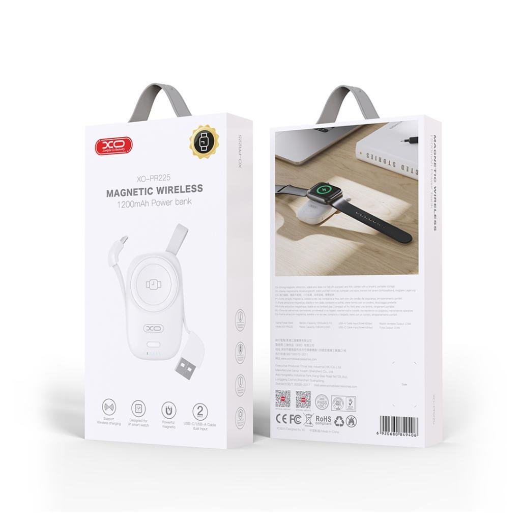 XO-PR225 2in1 Apple Watch Magnetic Wireless Power Bank 1200mAH